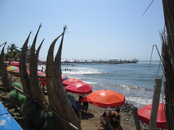 Perú, playa de Huanchaco, Trujillo
